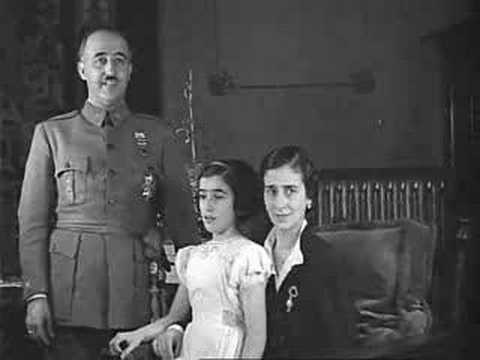 Francisco Franco ventrílocuo con su hija Carmen